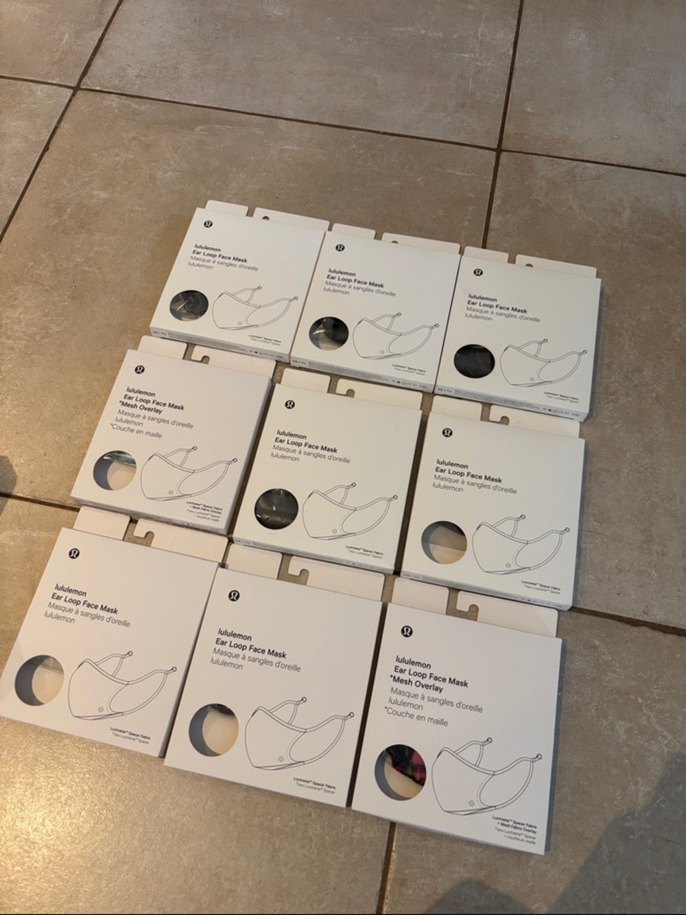 Lululemon Ear Loop Face Masks Lot of 9 NEW😷😷😷